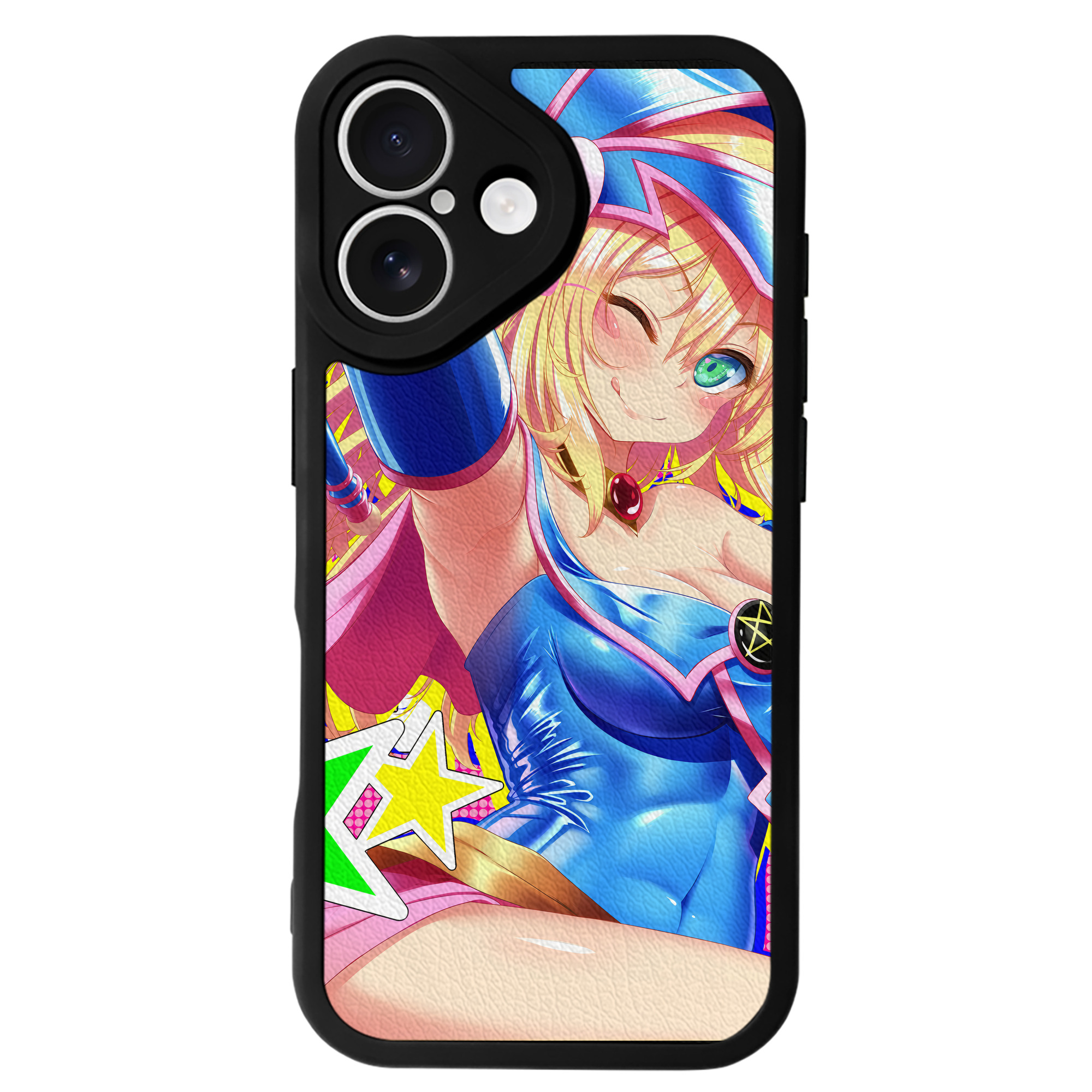（画像用） 遊☆戯☆王 Yu-Gi-Oh! 【iPhone 16シリーズ対応】シリコンスマホケース（レザー調） 材質：シリコン